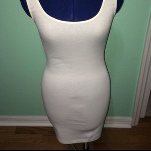Sexy sassy white dress with black zipper